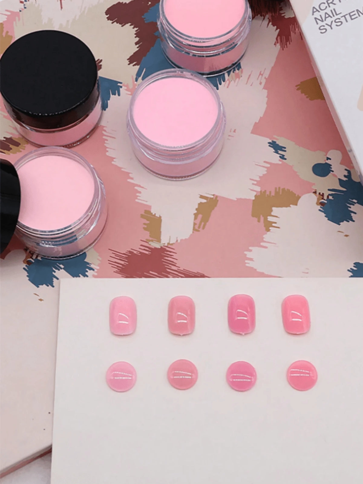 10 Colors Nail Powder Set, Nude Pink & White High Gloss Series Set, Nail Art DIY Design, 3D Sculpting French Manicure Extension & Nail Carving, Gift For Women/Girls
