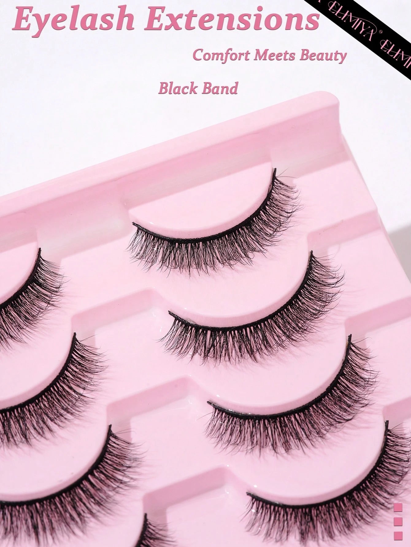 10 Pairs 5D Curly, Natural-Looking False Eyelashes, 10mm Strip Eyelashes