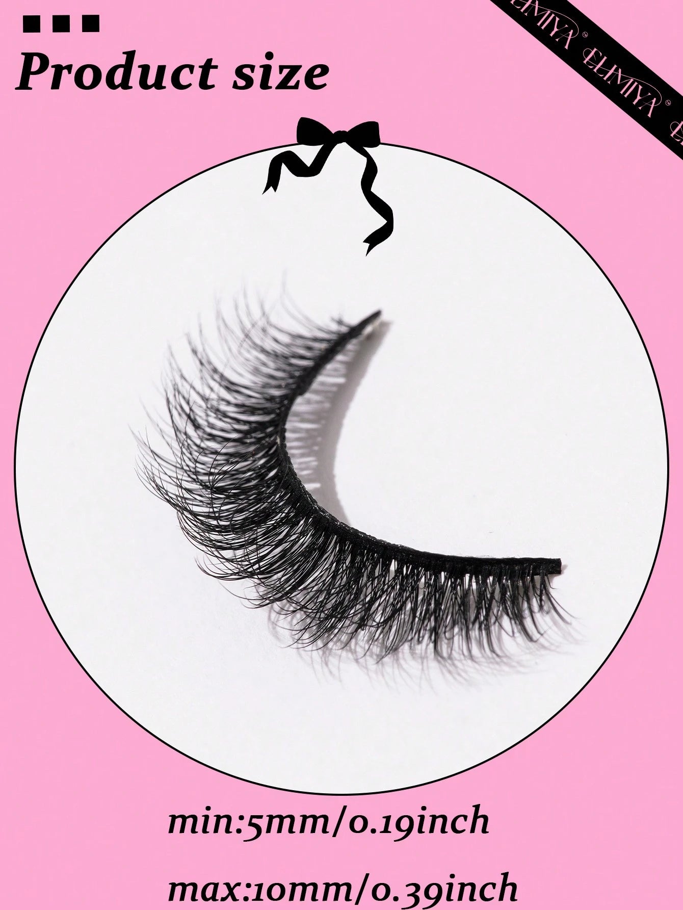 10 Pairs 5D Curly, Natural-Looking False Eyelashes, 10mm Strip Eyelashes