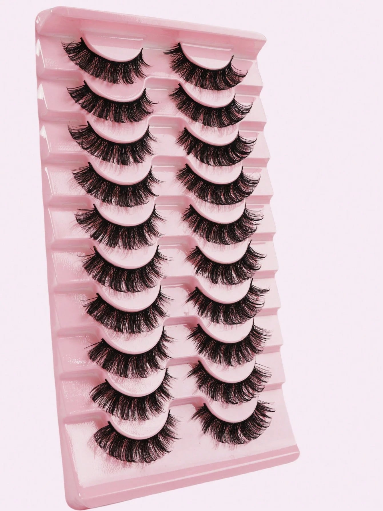 10 Pairs Russian Faux Mink Lashes, 3D Fluffy Dramatic Wispy False Eyelashes, Lengthening & Volumizing Eyelash Extension Kit, Makeup Beauty Products