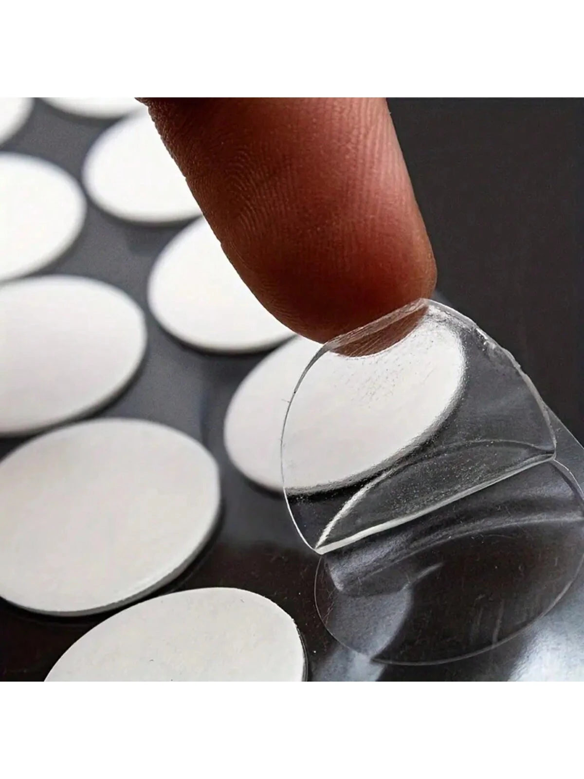 100/200/300pcs Acrylic Polka Dot Double-Sided Adhesive Tape, Christmas Decoration Fixative Sticker, Dot Sticker Tape, Size 12mm/0.39inch, 20mm/0.78inch, Removable Transparent Adhesive Tape Without Tra