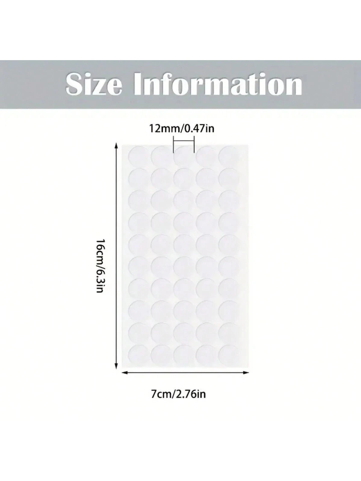 100/200/300pcs Acrylic Polka Dot Double-Sided Adhesive Tape, Christmas Decoration Fixative Sticker, Dot Sticker Tape, Size 12mm/0.39inch, 20mm/0.78inch, Removable Transparent Adhesive Tape Without Tra