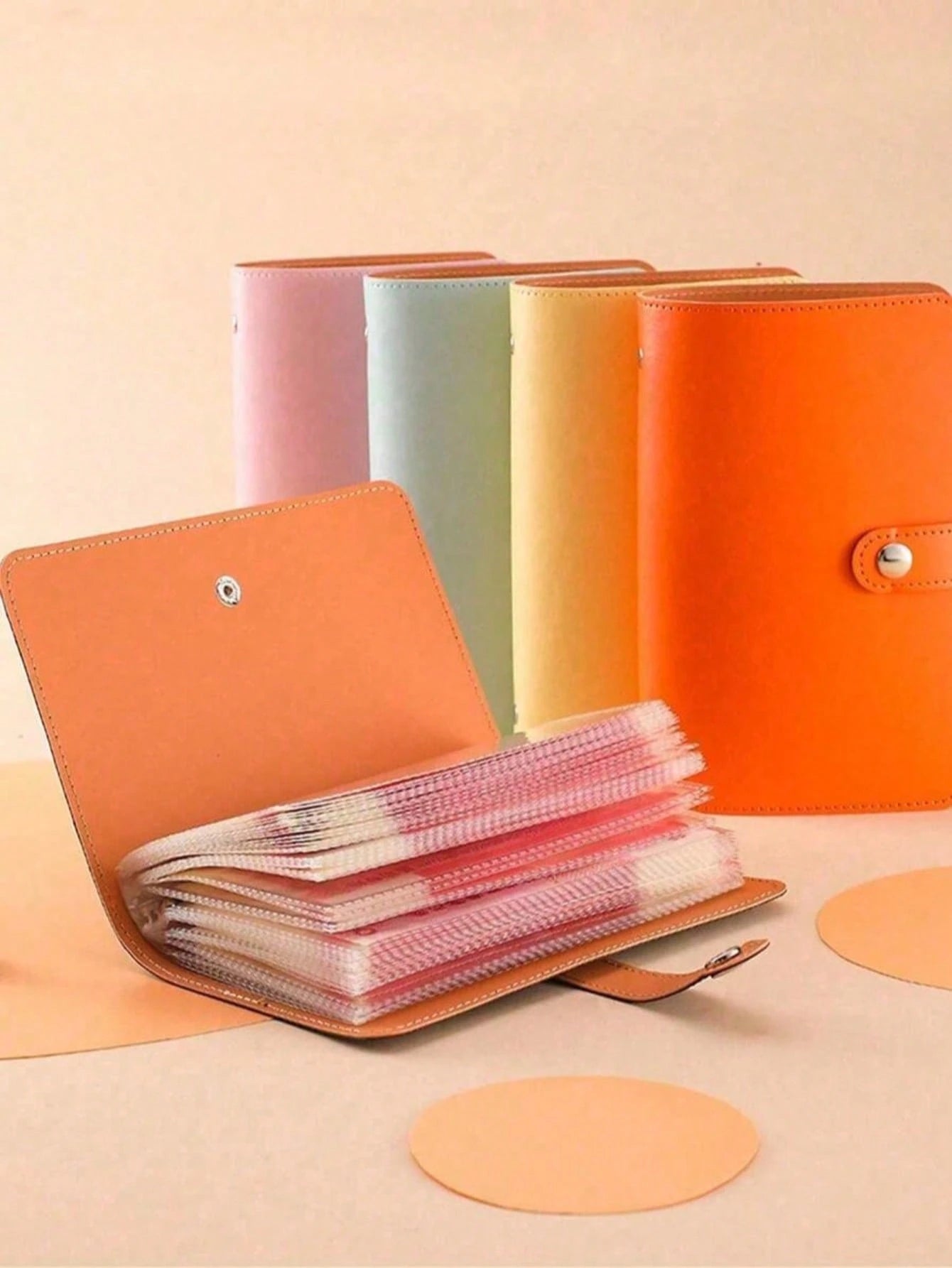100 Capacity Cash Storage Notebook, With Photo Slots For Bills & Stamps, Wallets For Women, Back To School Essential, Cruise Essentials, Travel