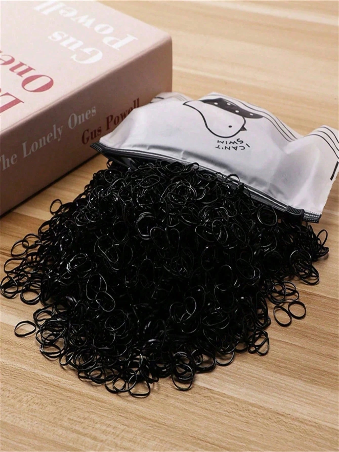 1000/2000pcs/Pack Disposable Elastic Hair Ties, Suitable For Hairstyling, Daily Decoration, All Seasons And Gym Use