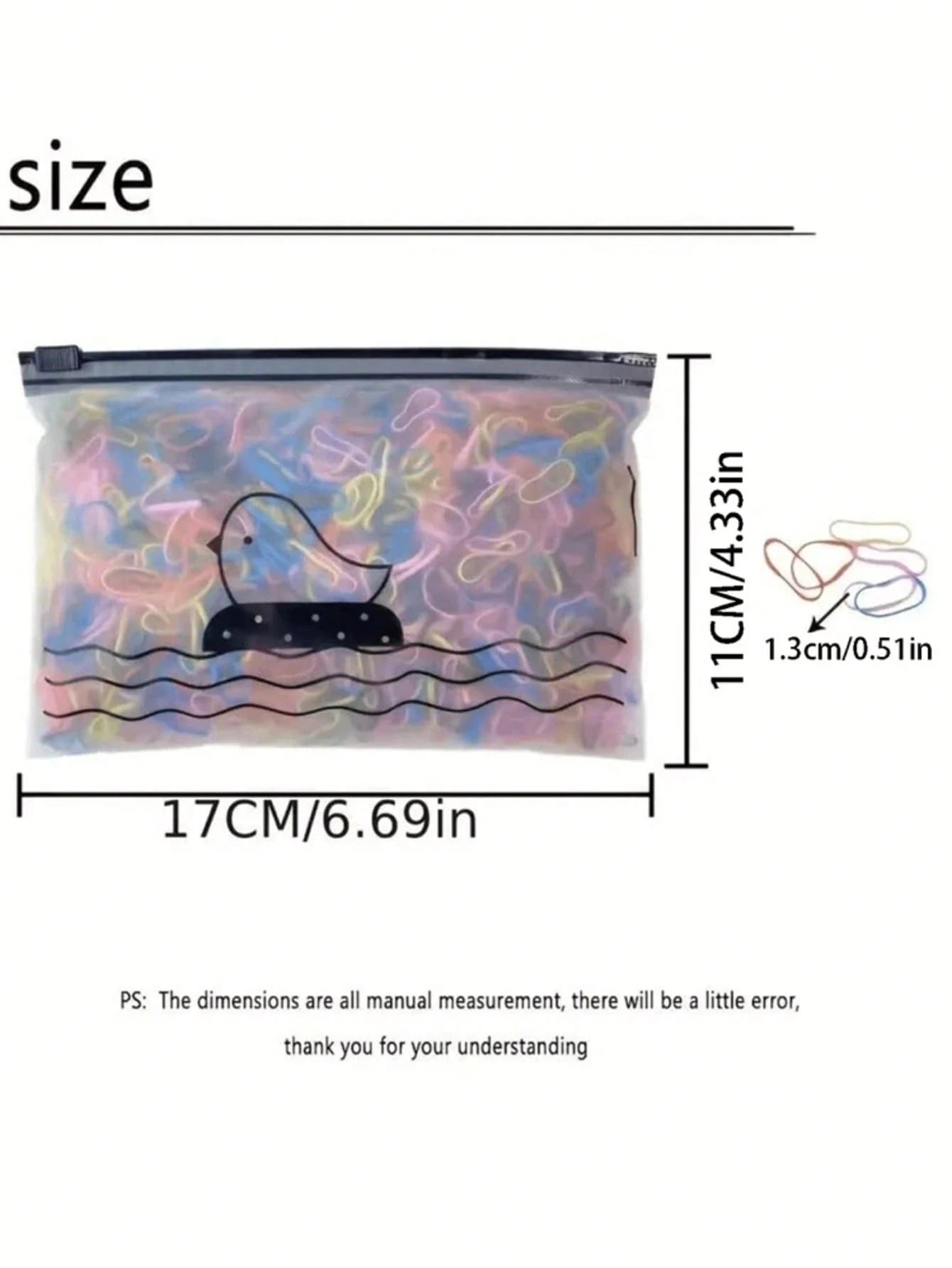 1000/2000pcs/Pack Disposable Elastic Hair Ties, Suitable For Hairstyling, Daily Decoration, All Seasons And Gym Use