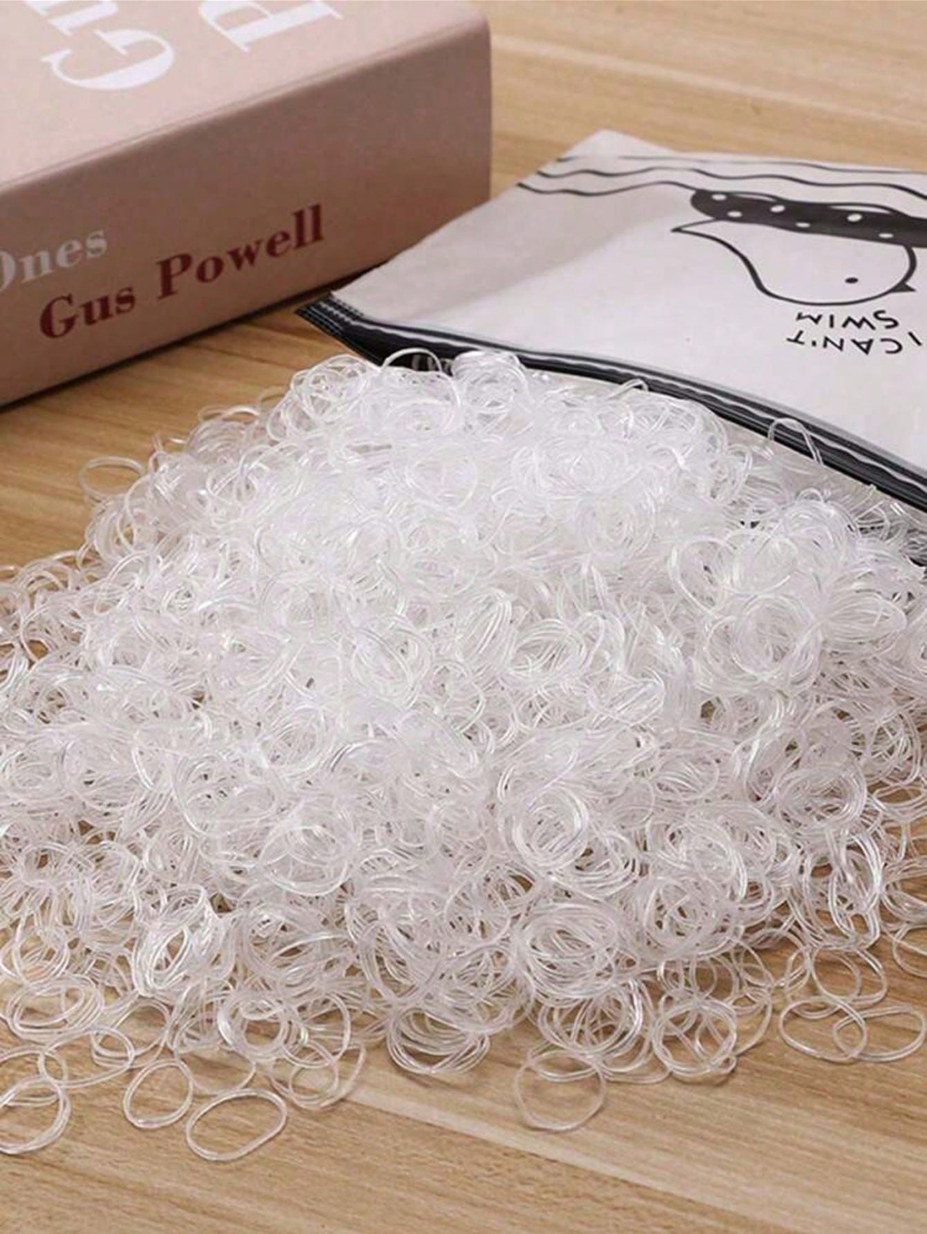 1000/2000pcs/Pack Disposable Elastic Hair Ties, Suitable For Hairstyling, Daily Decoration, All Seasons And Gym Use