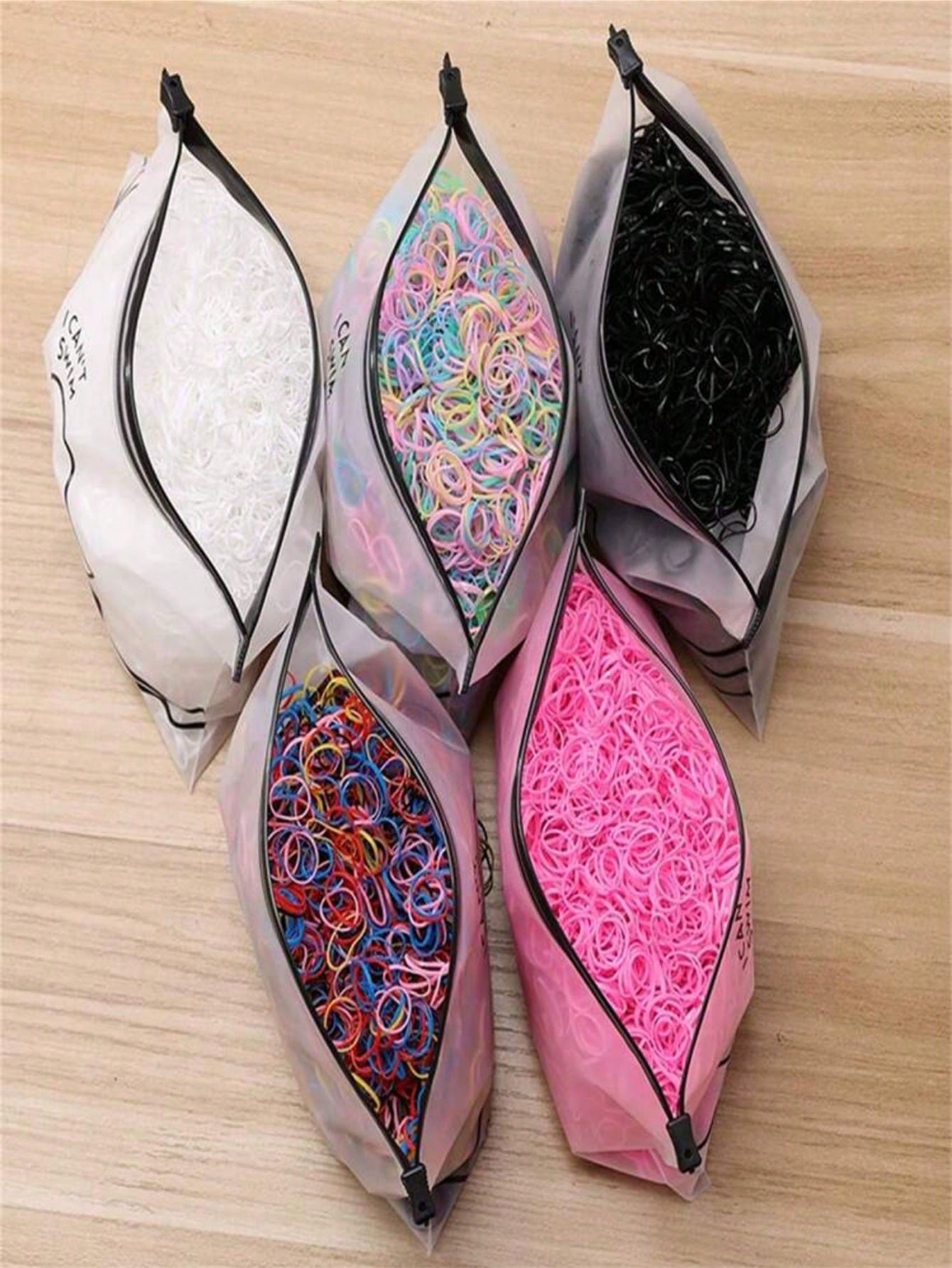 1000/2000pcs/Pack Disposable Elastic Hair Ties, Suitable For Hairstyling, Daily Decoration, All Seasons And Gym Use