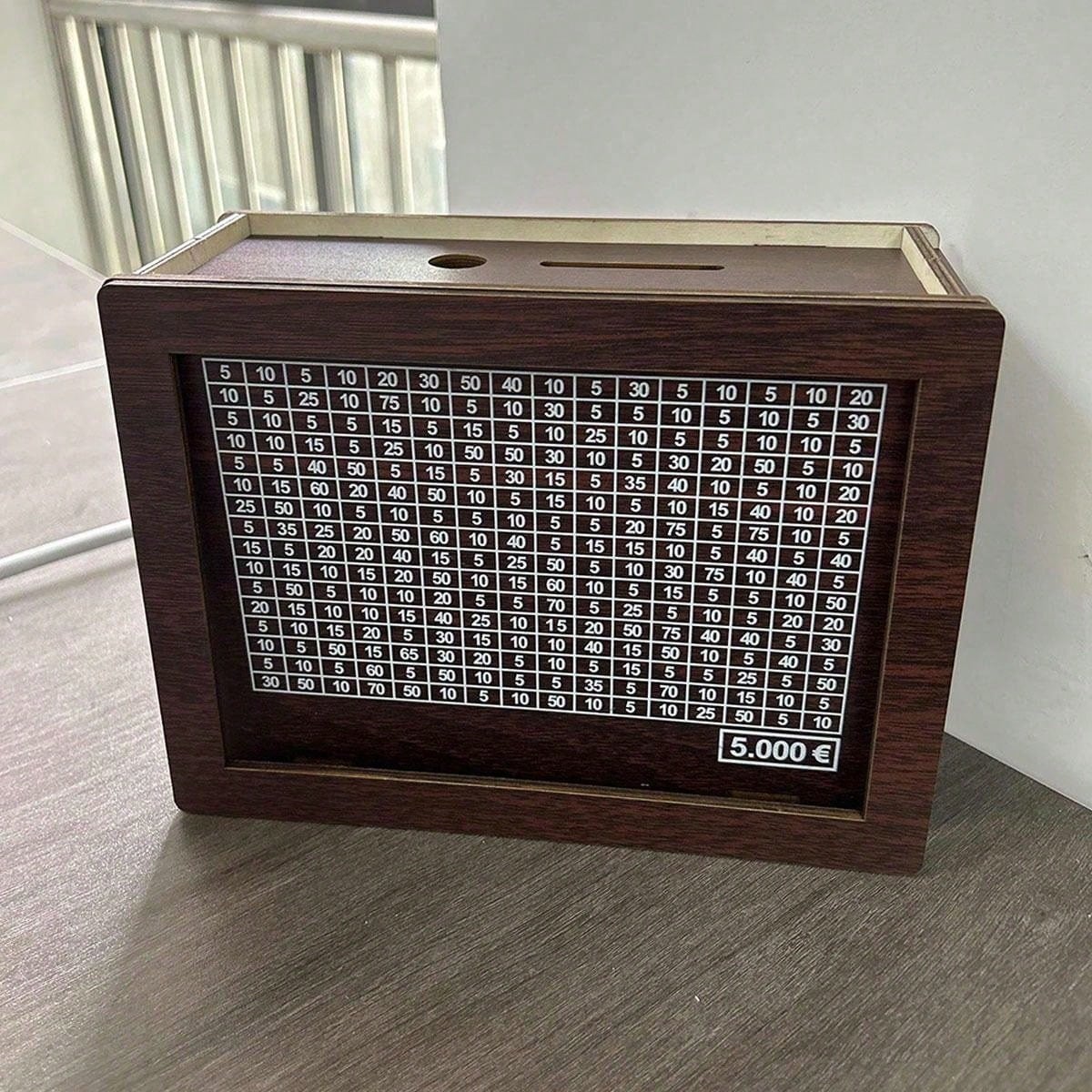 10000/5000/3000/1000 Euro Wooden Piggy Bank, Wooden Crafts Coin Saving Box, Perfect Birthday Gift