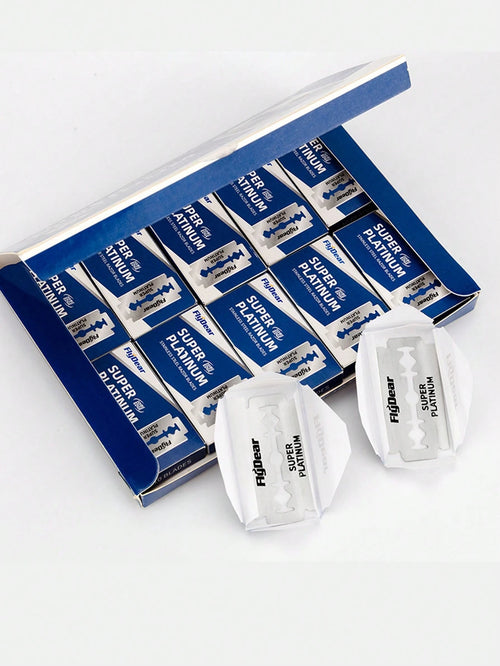 100pcs High Quality Stainless Steel Manual Razor Blades, Sharp And Durable Multi-Purpose Blades For Shaving, Double Edge Razor Blades