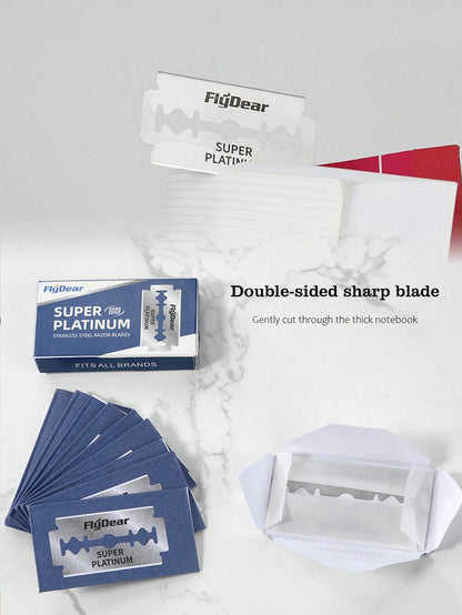 100pcs High Quality Stainless Steel Manual Razor Blades, Sharp And Durable Multi-Purpose Blades For Shaving, Double Edge Razor Blades