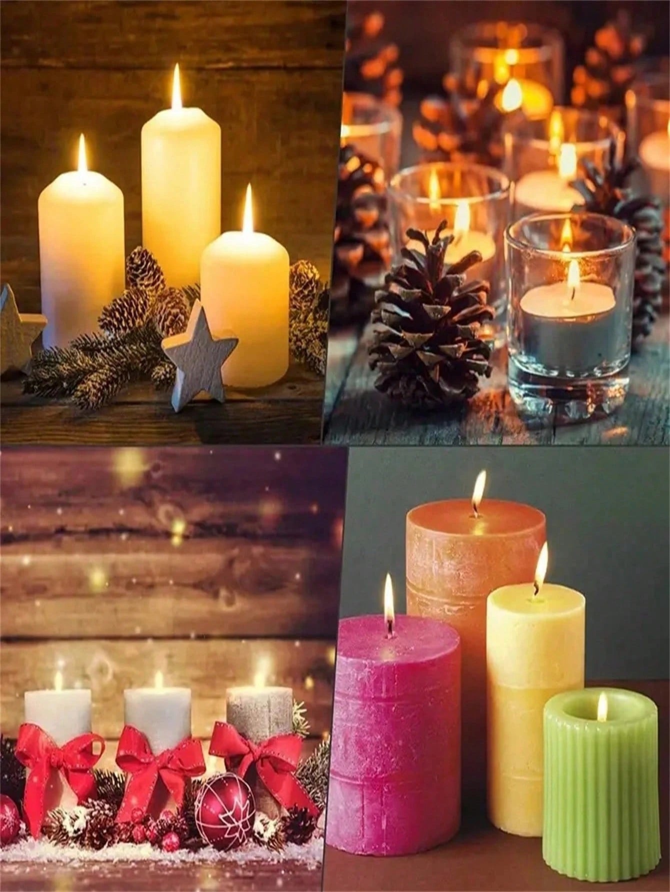 100Pcs Pre-Waxed Candle Wicks With Metal Sustainers Smokeless & Lead-Free For Soy Wax, Beeswax & Paraffin Candle Making DIY Craft Supplies For Container, Pillar, Votive Candles Home Decor, Wedding Par