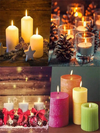 100Pcs Pre-Waxed Candle Wicks With Metal Sustainers Smokeless & Lead-Free For Soy Wax, Beeswax & Paraffin Candle Making DIY Craft Supplies For Container, Pillar, Votive Candles Home Decor, Wedding Par