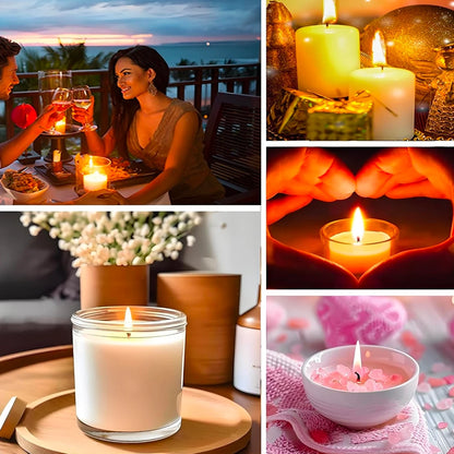 105/205pcs Candle Wick Kit- Includes Candle Wicks In Multiple Sizes, Wick Stickers And Wick Holders, Suitable For Soy Wax/Beeswax Candle DIY Crafting Materials