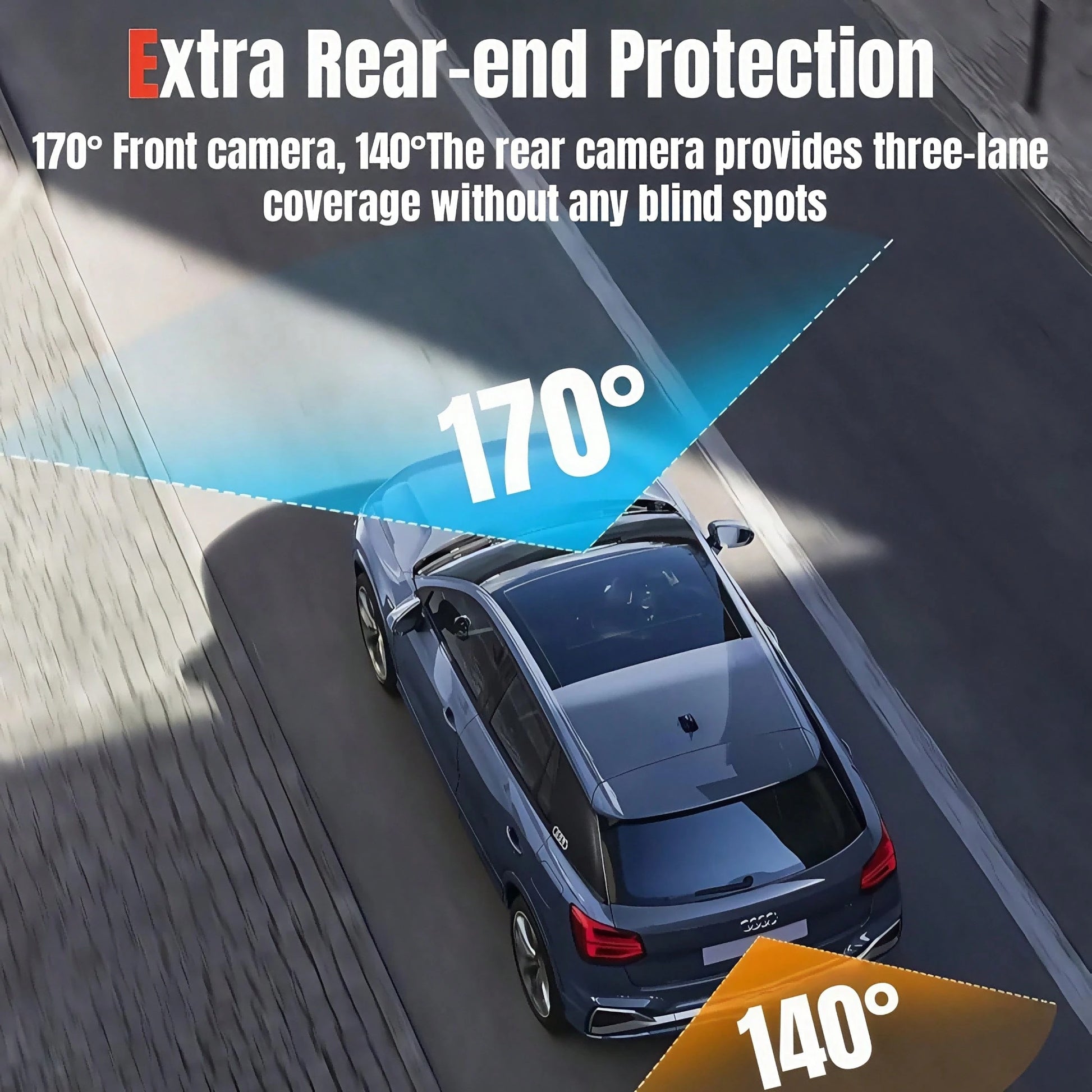 1080P 3 Camera, Dash Cam For Cars, Front Inside And Rear Camera, Car Camera With IR Night Vision, Loop Recording, Wide Angle Car DVR Camera With 2 Inch IPS Screen 32GB Memory Card