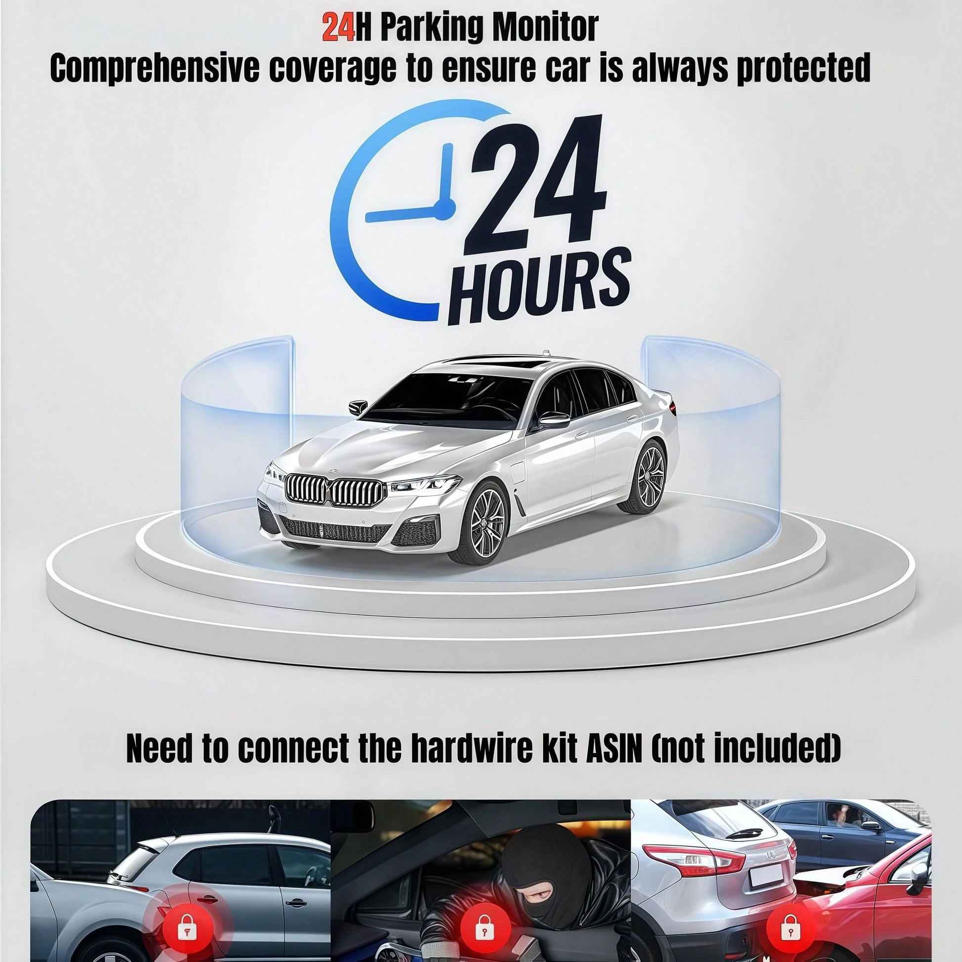 1080P 3 Camera, Dash Cam For Cars, Front Inside And Rear Camera, Car Camera With IR Night Vision, Loop Recording, Wide Angle Car DVR Camera With 2 Inch IPS Screen 32GB Memory Card