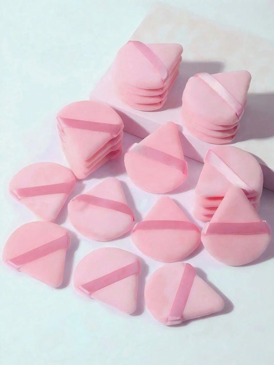 10pc Reusable Multi-Functional Triangle Makeup Sponge Applicator, Suitable For Liquid Foundation, Concealer, BB Cream, Sunscreen, Cushion Foundation, Blush Etc., Can Perfectly Replace Your Makeup Brus