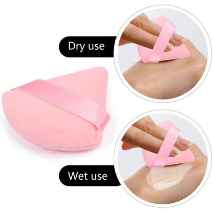 10pc Reusable Multi-Functional Triangle Makeup Sponge Applicator, Suitable For Liquid Foundation, Concealer, BB Cream, Sunscreen, Cushion Foundation, Blush Etc., Can Perfectly Replace Your Makeup Brus
