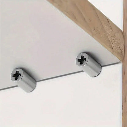 10pcs/20pcs/30pcs/50pcs/100pcs Shelf Support Pins With Screws- Durable Multipurpose Shelf Brackets, Suitable For Cabinets, Bookcases, Wardrobes And Furniture- Easy Installation, Secure Fixation