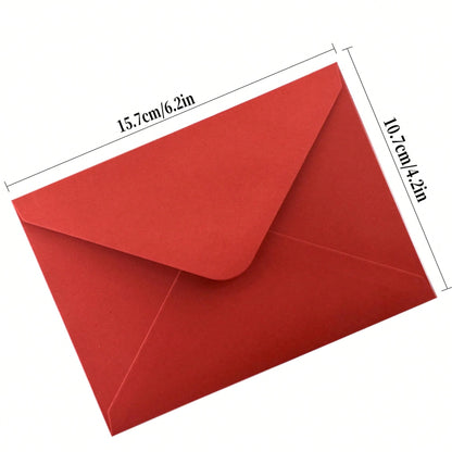 10pcs/20pcs/50pcs/100pcs Paper Envelopes Invitation Envelopes Self-Sealing Paper Envelope Multi Colors Mini Middle Large Paper Window Envelopes,Small Card/Note Holders Envelope Paper For Festivals