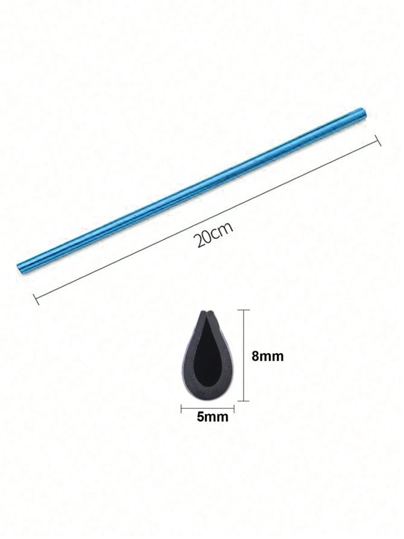 10pcs Blue Automotive Interior Air Vent Dashboard Trim Strips