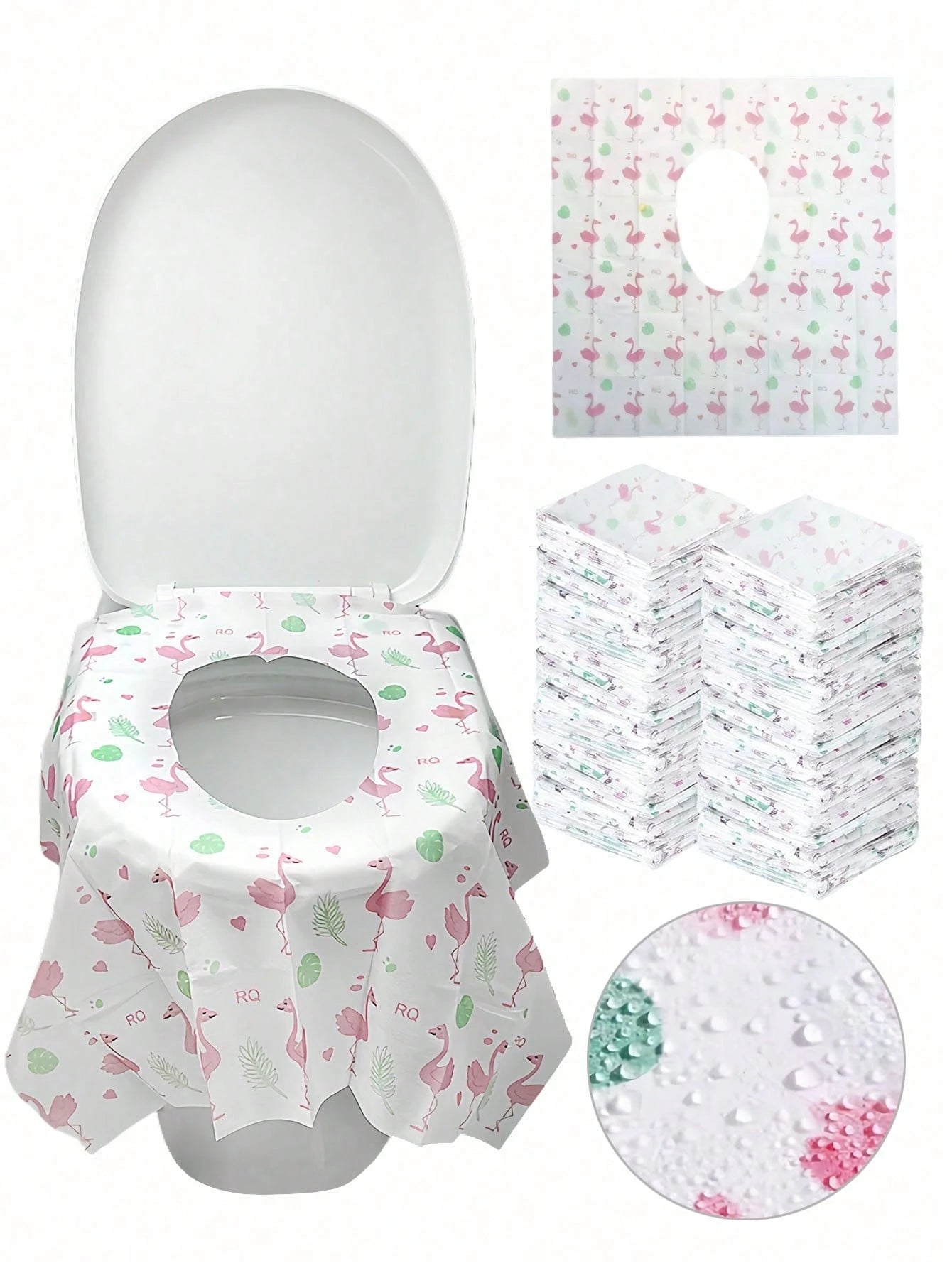 10pcs Disposable Toilet Seat Covers, Travel Essential, Large Waterproof Toilet Mats Suitable For Home, Travel, Public Restrooms, Fully Cover The Toilet, Mother's Day Gift, For Kids