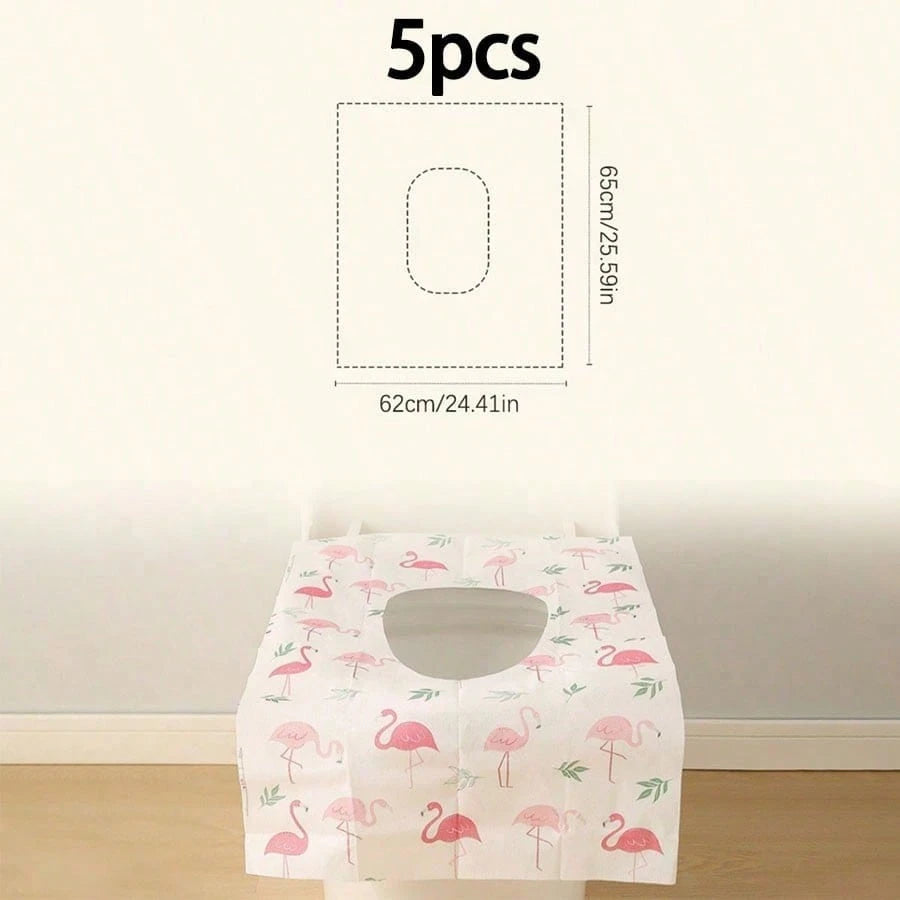 10pcs Disposable Toilet Seat Covers, Travel Essential, Large Waterproof Toilet Mats Suitable For Home, Travel, Public Restrooms, Fully Cover The Toilet, Mother's Day Gift, For Kids