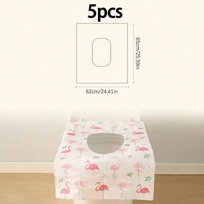 10pcs Disposable Toilet Seat Covers, Travel Essential, Large Waterproof Toilet Mats Suitable For Home, Travel, Public Restrooms, Fully Cover The Toilet, Mother's Day Gift, For Kids