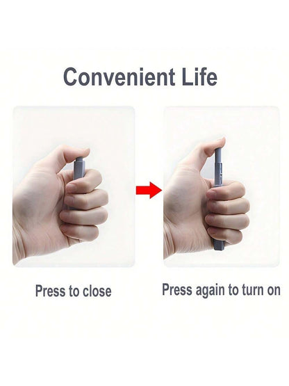 10pcs Easy Install Magnetic Push Button Door Locks- Touch Latch Cabinet & Drawer Locks, Polished Metal Surface, Suitable For Kitchen, Furniture And Wardrobe