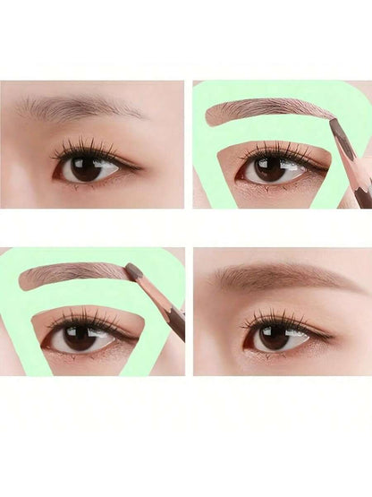 10pcs Reusable Eyebrow Stencils- Guide To Create Perfect Natural Eyebrows, No Battery Required, Suitable For Makeup, Home Decor, Vanity, Travel, Bedroom, Makeup Accessories, Christmas Gift, Makeup To