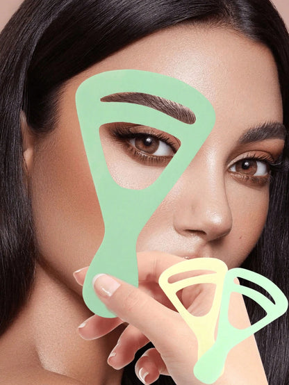 10pcs Reusable Eyebrow Stencils- Guide To Create Perfect Natural Eyebrows, No Battery Required, Suitable For Makeup, Home Decor, Vanity, Travel, Bedroom, Makeup Accessories, Christmas Gift, Makeup To