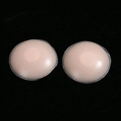 10pcs Reusable Women's Lift-Up Breast Pads, Invisible Adhesive Strapless Backless Silicone Bra Pads With Iron Box Packaging