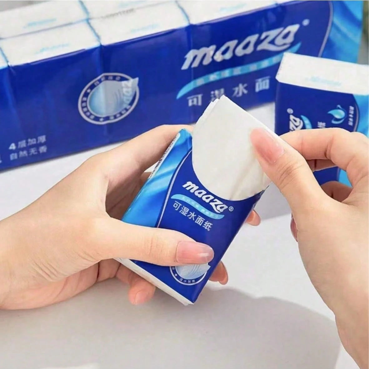 10pcs/S Portable Pocket Tissues, Small Pack Design Perfect For Daily Cleaning, Outdoor, Back To School Essential Napkins