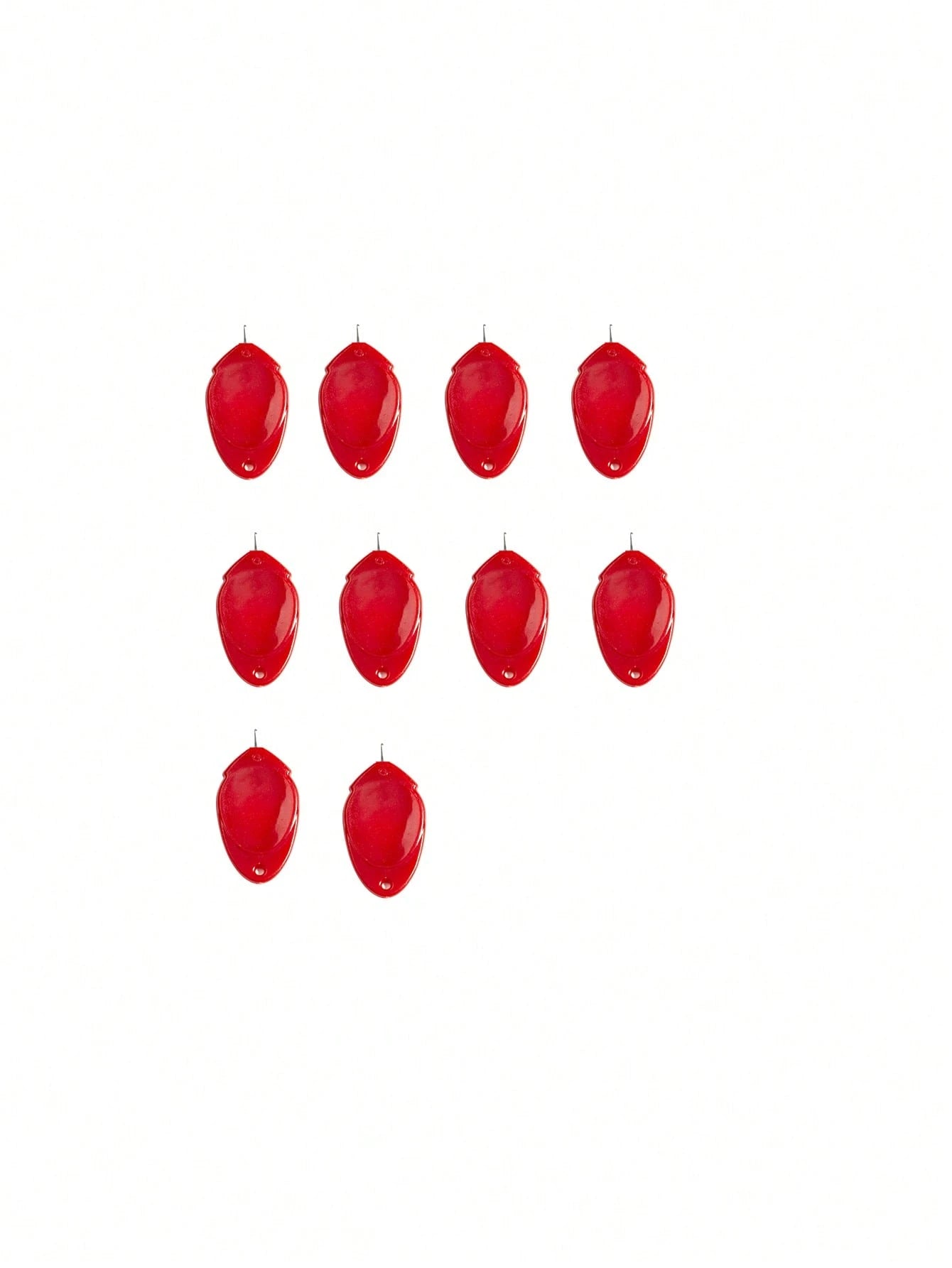 10pcs/Set Red Thumb Needle Threader, Easy Sewing Machine Needle Threader For Seniors