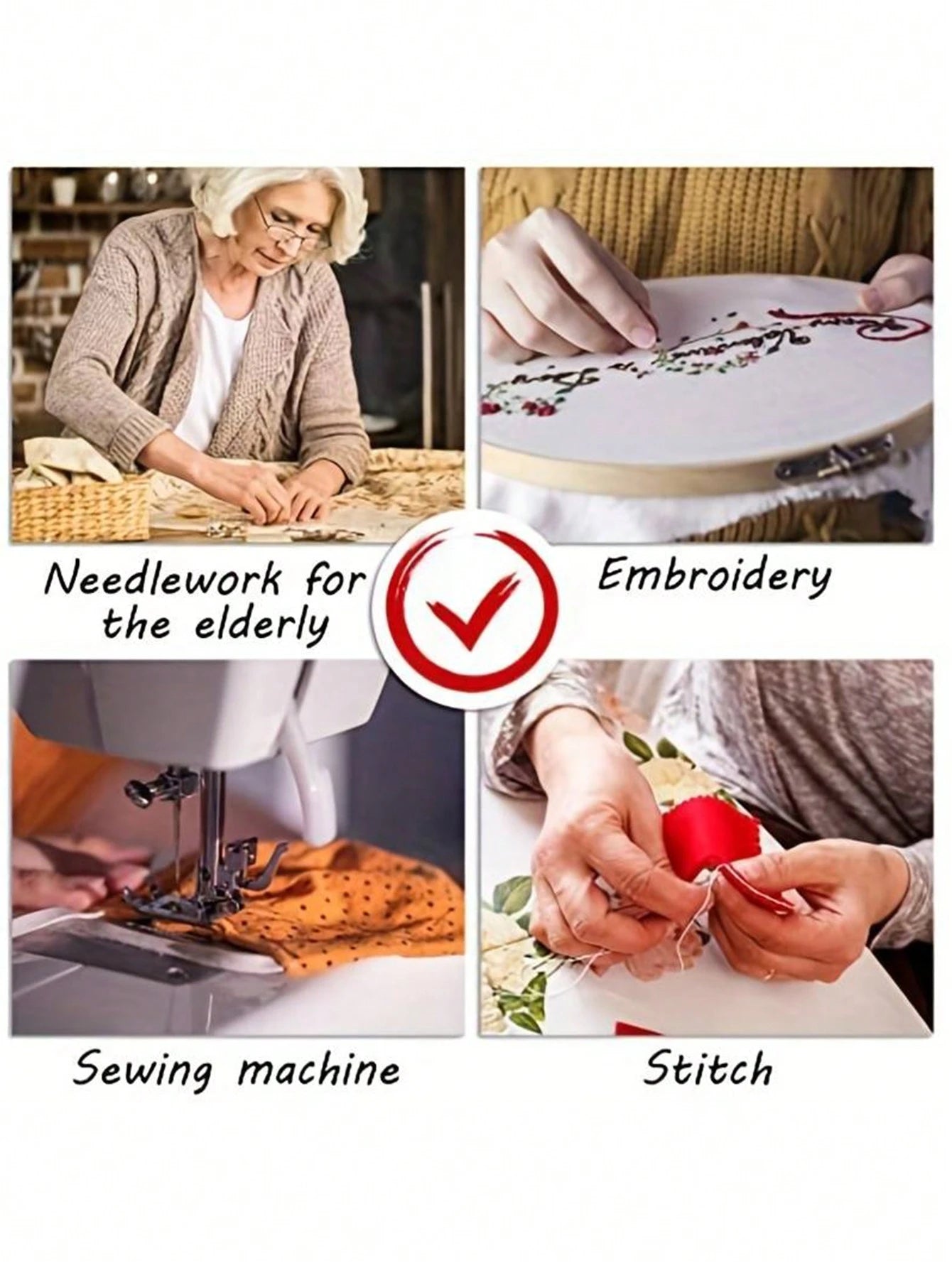 10pcs/Set Red Thumb Needle Threader, Easy Sewing Machine Needle Threader For Seniors