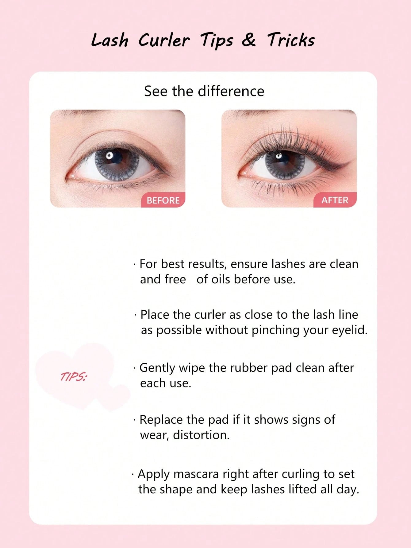 11pcs/5pcs/1pc Eyelash Tools Set Gold Pink Handle Eyelash Curler With Replacement Rubber Pads Professional Portable Eyelash Curler Makeup Tools For Women Travel Home Vanity Beauty Essentials