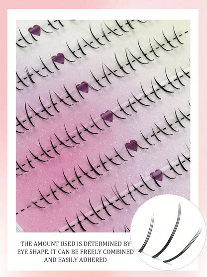 12 Rows Of 96pcs Natural And Lightweight Lower Eyelashes, Segmented Natural Lower Eyelashes, Suitable For Daily Makeup, Easy To Wear, Soft And Convenient, Suitable For All Places, Eyelashes, False Eye