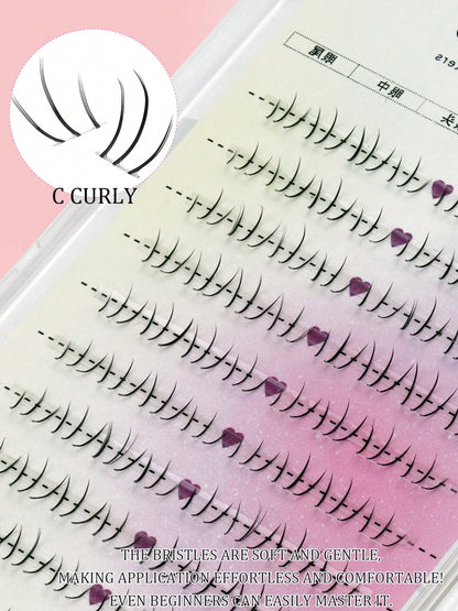 12 Rows Of 96pcs Natural And Lightweight Lower Eyelashes, Segmented Natural Lower Eyelashes, Suitable For Daily Makeup, Easy To Wear, Soft And Convenient, Suitable For All Places, Eyelashes, False Eye