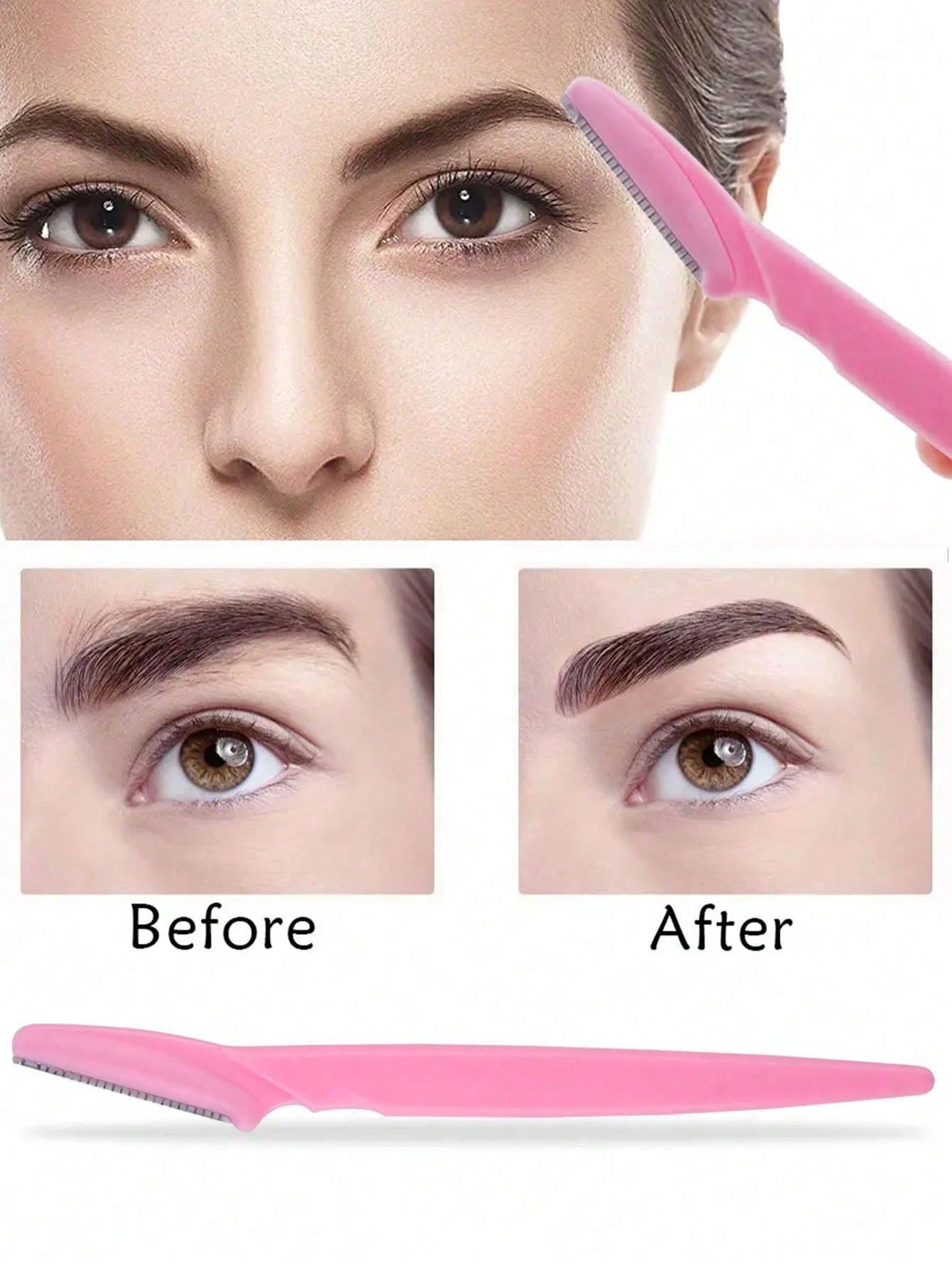 120 Sets Of PCS/Multi-Color Eyebrow Shaving Razors And Razor Cases, Eyebrow Trimming Machines And Scrapers, Exfoliating Eyebrow Scrapers, Hair Loss Machines And Face And Eyebrow Knife Cases, Long Hand