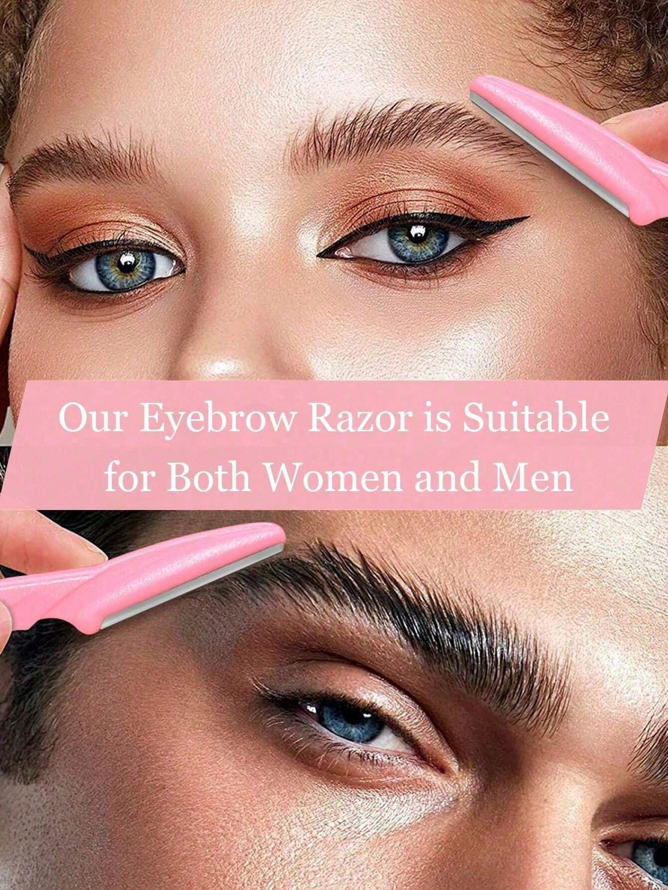 120 Sets Of PCS/Multi-Color Eyebrow Shaving Razors And Razor Cases, Eyebrow Trimming Machines And Scrapers, Exfoliating Eyebrow Scrapers, Hair Loss Machines And Face And Eyebrow Knife Cases, Long Hand