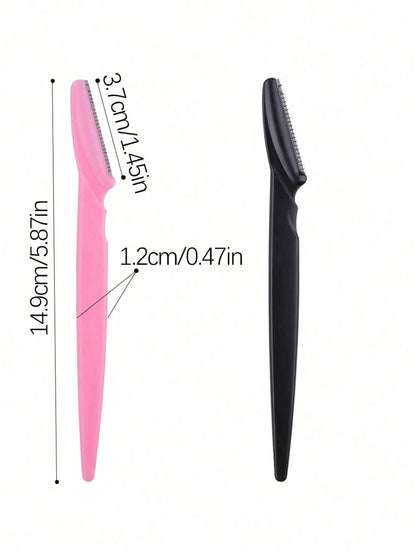 120 Sets Of PCS/Multi-Color Eyebrow Shaving Razors And Razor Cases, Eyebrow Trimming Machines And Scrapers, Exfoliating Eyebrow Scrapers, Hair Loss Machines And Face And Eyebrow Knife Cases, Long Hand