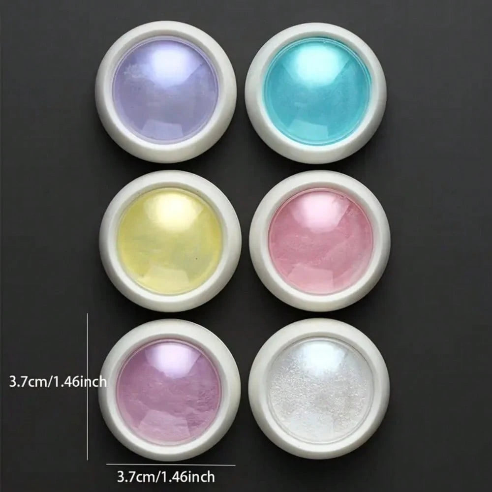 12pcs Aurora Nail Glitter Powder Set, Purple, Pink, Blue Nail Glitter Powder Nail Art Supplies