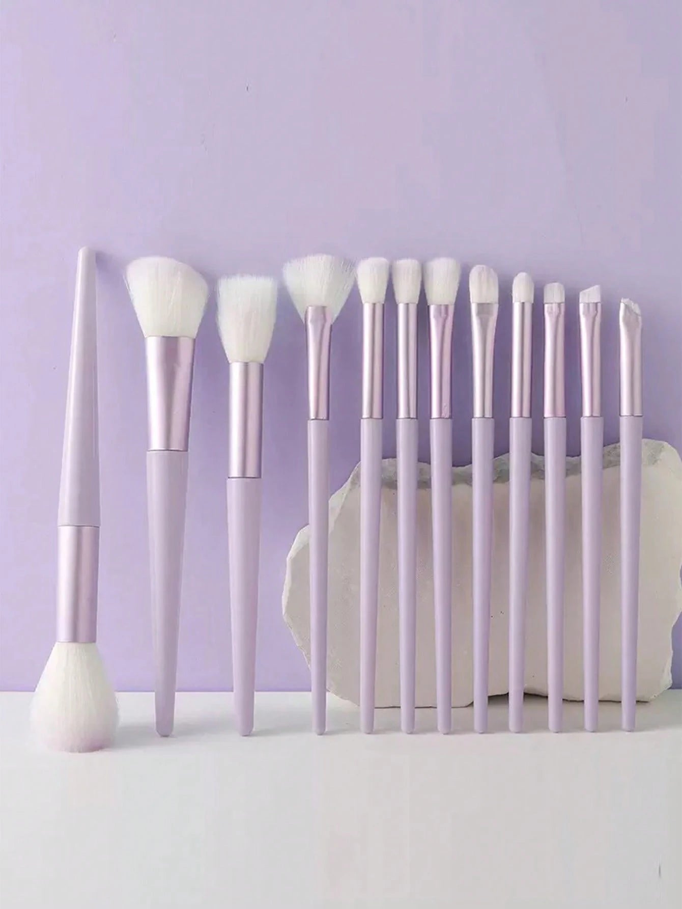 12pcs Blue Makeup Brush Set – Professional Foundation, Blush, Contour, Eyeshadow, Powder & Detail Brushes For Flawless Makeup Application,Brush Set,Makeup Brush Kit,Make Up Brush Set,Make Up Set Compl