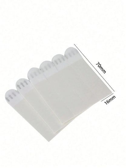 12pcs No-Drill Self-Adhesive Tape Strips, Picture Frame Fixing Poster Wall Hook Decoration Fixing Double-Sided Tape, No Damage Self-Adhesive Tape For Picture Frame, No-Drill Self-Adhesive Tape For Wal