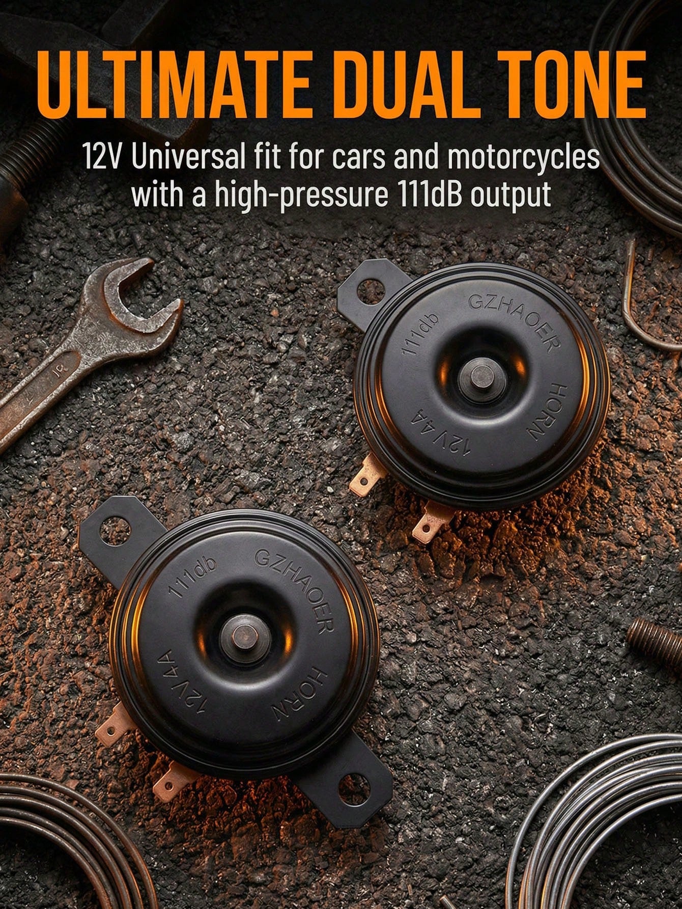 12V Universal Car Speaker, Motorcycle Speaker, Electronic Speaker Amplifier