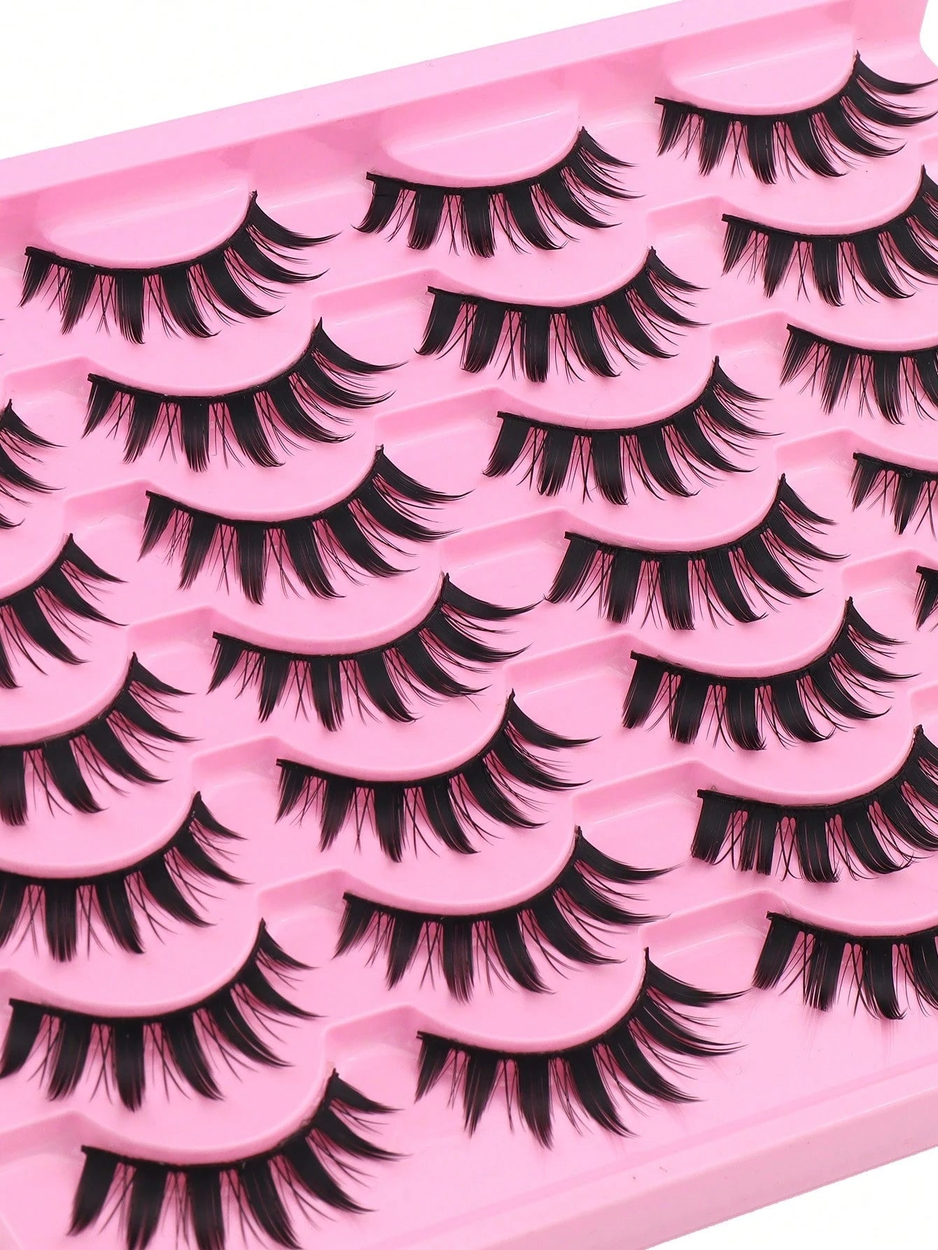 14 Pairs Manga Little Devil Style False Eyelashes, Japanese Cosplay Thick Exaggerated False Eyelashes Extension, Spiky Cartoon Dramatic Look, Black Stem False Eyelashes, Soft Natural, Lightweight Comf