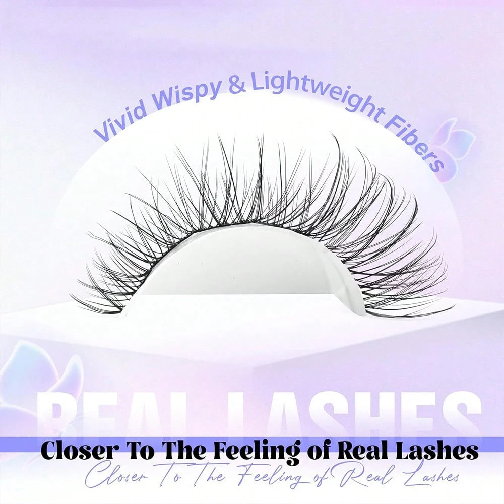 14 Rows/168 Bundles Waterproof Mink Fur False Eyelashes, Natural Soft And Curly. 10-12mm Mixed 0.07mm C/D Curl False Eyelashes. Lightweight DIY False Eyelashes, Suitable For Various Looks From Natural