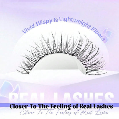 14 Rows/168 Bundles Waterproof Mink Fur False Eyelashes, Natural Soft And Curly. 10-12mm Mixed 0.07mm C/D Curl False Eyelashes. Lightweight DIY False Eyelashes, Suitable For Various Looks From Natural