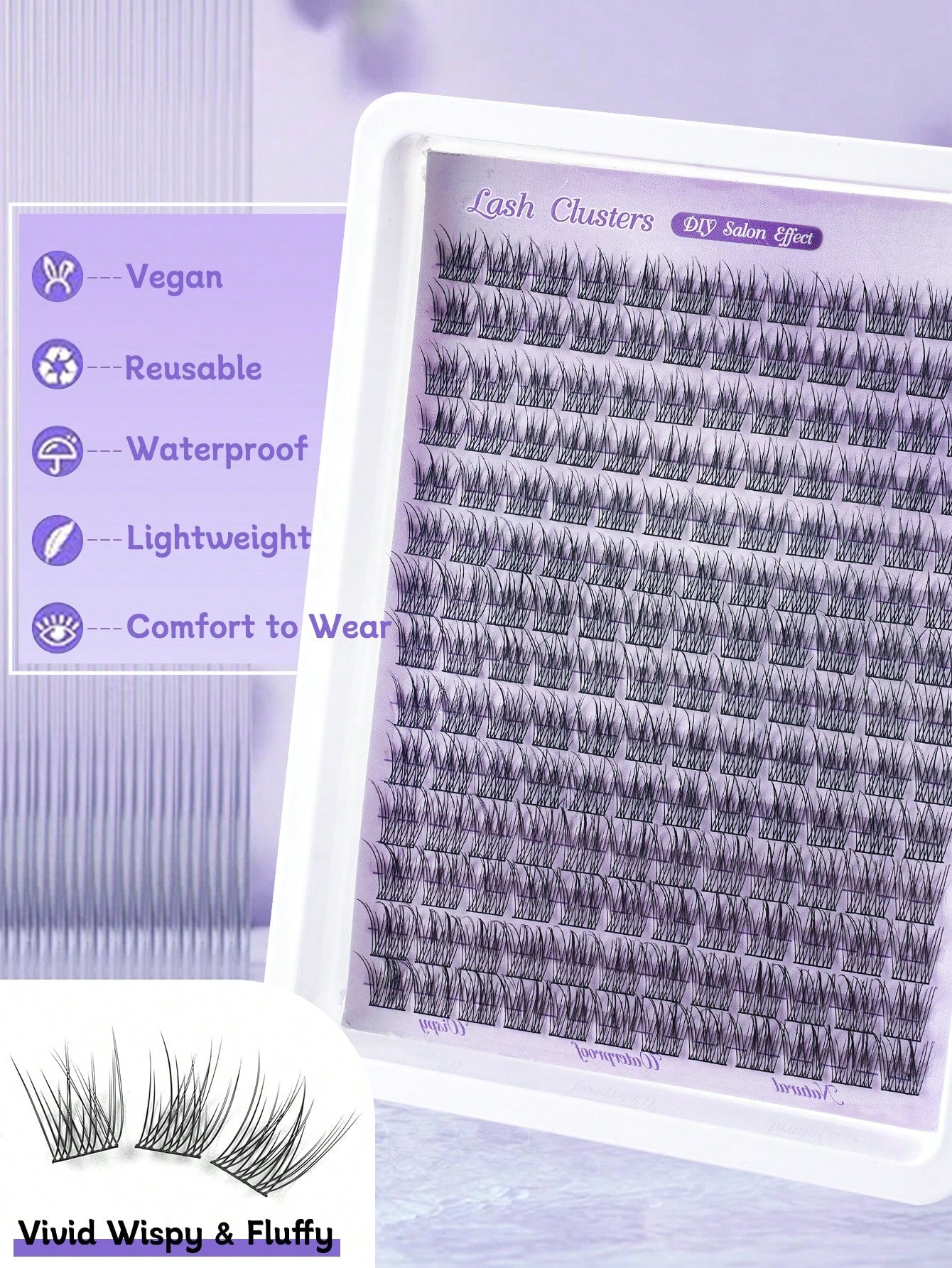 14 Rows/168 Bundles Waterproof Mink Fur False Eyelashes, Natural Soft And Curly. 10-12mm Mixed 0.07mm C/D Curl False Eyelashes. Lightweight DIY False Eyelashes, Suitable For Various Looks From Natural