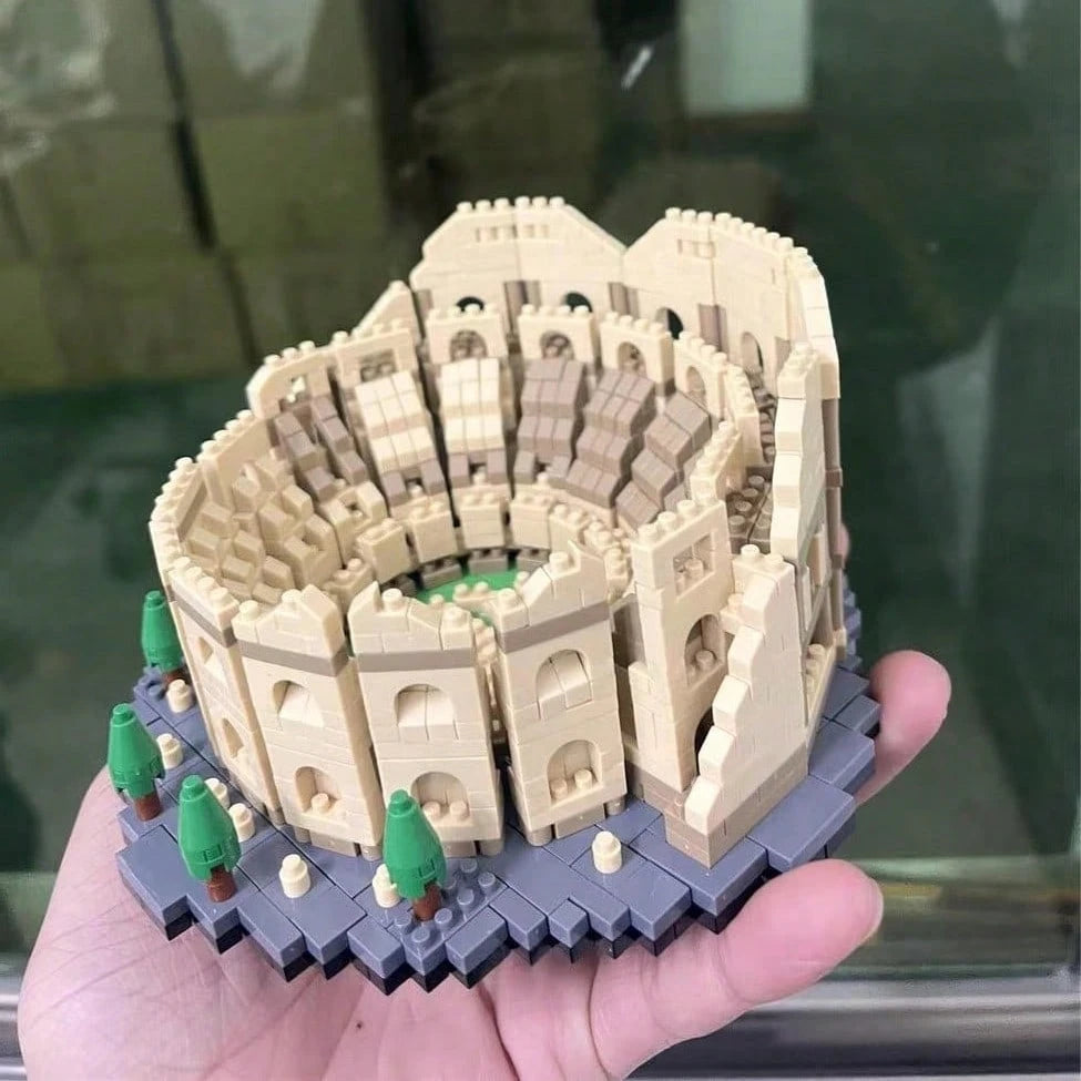 1550PCS Ancient Roman Architecture Building Blocks Eternal City Set- Explore World Wonders, Perfect Choice For Collectors And Holiday Gifts