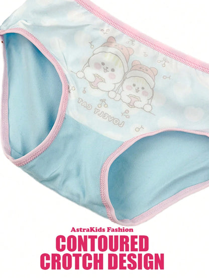 16 Pack Girls Underwear Soft Fabric Lovely Print Panties For Kids 4-8Y #Girls Briefs